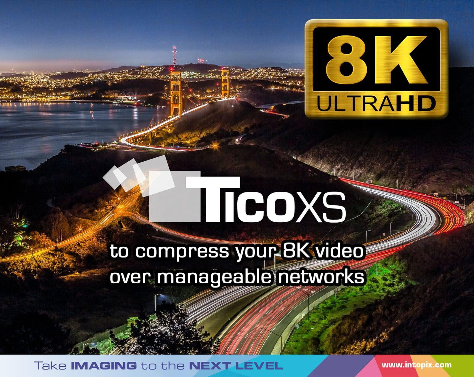 intoPIX 發佈全新8K系列 TICO-XS IP-支援的核心 JPEG XS標準